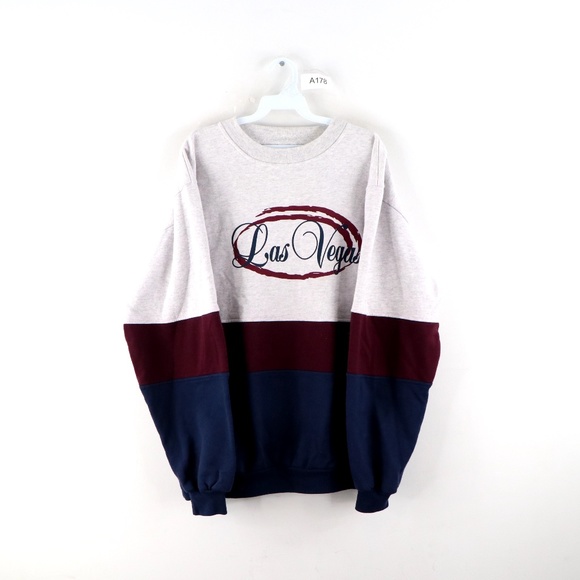 Vintage 90s Streetwear Las Vegas Sweatshirt USA - Picture 1 of 9